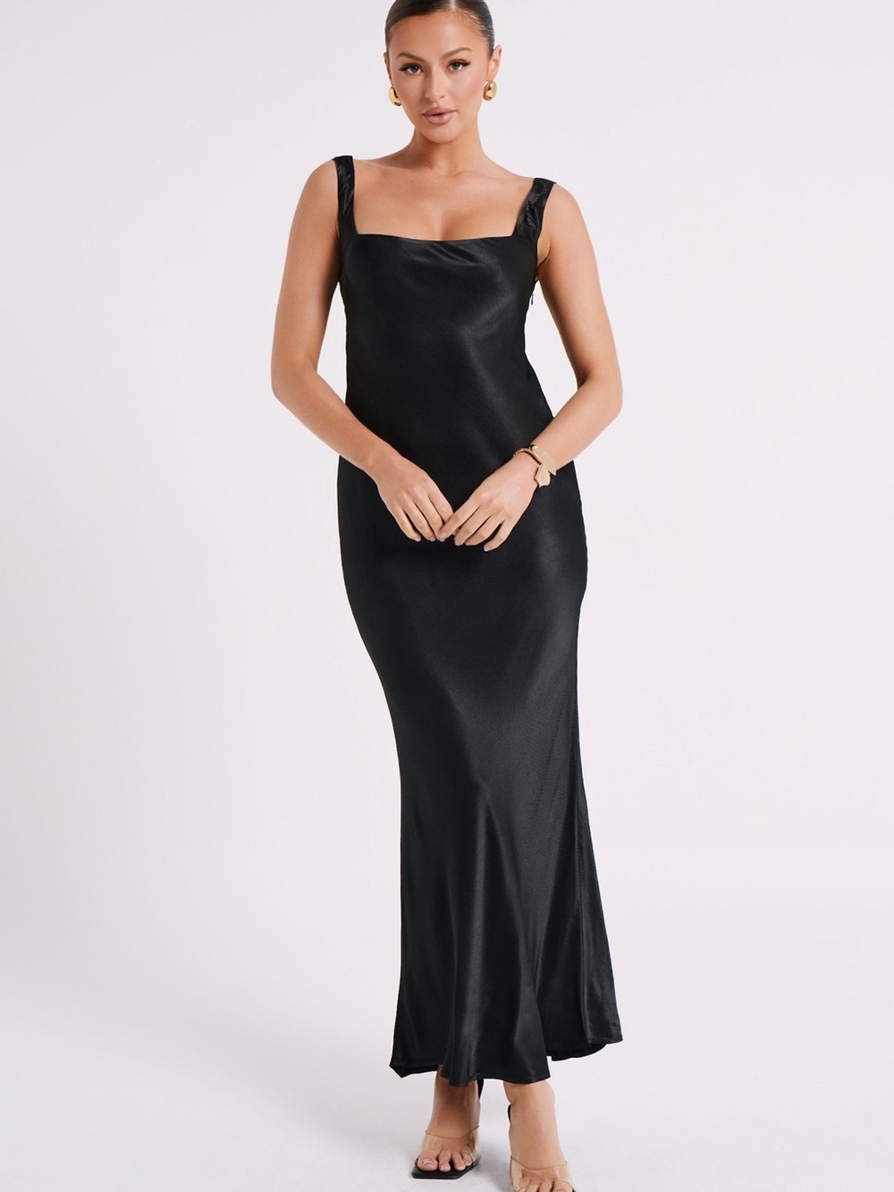 NWT Meshki Ensley Satin Maxi Dress size XS